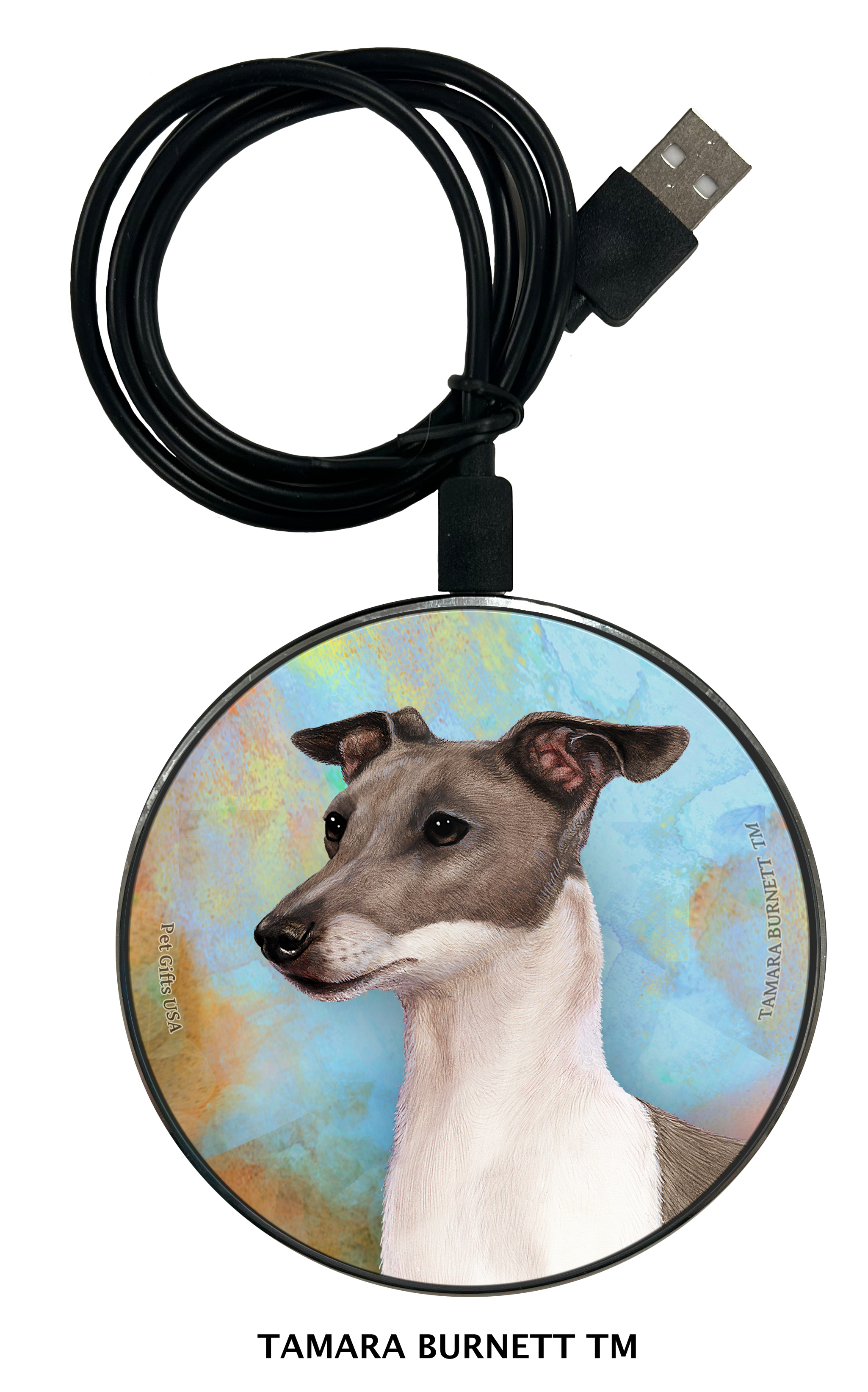 Italian Greyhound Blue - Zoomies Phone Charger image